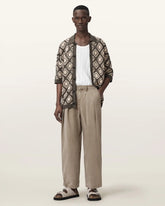 Becco Tapered Leg Pleated Pants