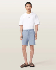 Asher Straight Fit Ramskull Sweat Shorts