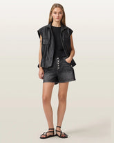 Tay Mid Rise Denim Shorts