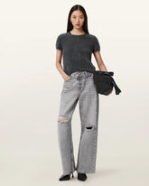 Aki Mid Rise Crossover Jeans
