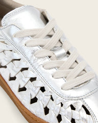 Velma Leather Woven Sneakers