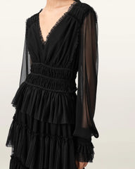 Xantara Shirred Maxi Dress