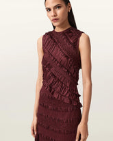 Nyla Ruffled Midi Dress