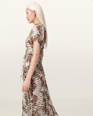 Lamaia Asymmetric Midi Dress