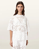 Amelie Oversized Short Sleeve Lace T-Shirt