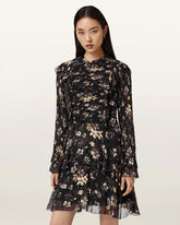 Portia Mini Floral Ruffle Dress
