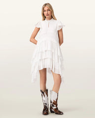 Cavarly Cotton Mini Dress