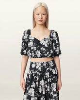 Levy Floral Cropped Top