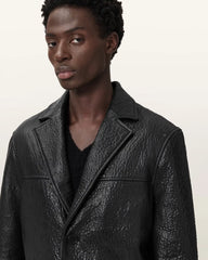 Shadwell Single Breasted Leather Blazer