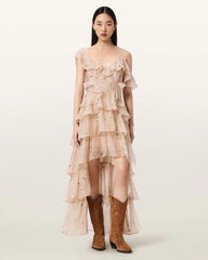 Sienna Ruffle Maxi Dress