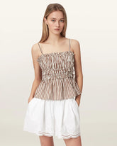 Kali Striped Cotton Cami Top
