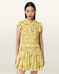 Lauren Floral Ruffle Mini Dress