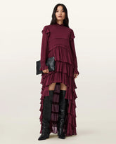 Cavarly Tiered Ruffle Maxi Dress