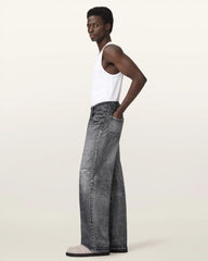Lenny Illusion Of Denim Wide Leg Pants