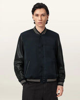 Taishi Leather Varsity Bomber Jacket