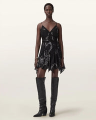 Zia Asymmetric Mini Dress