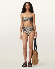Talaria High Rise Animal Print Bikini Bottoms