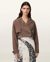 Ophelia Cropped Suede Jacket