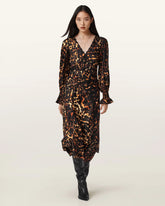 Danni Shirr Midi Dress