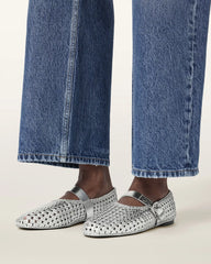 Sabine Woven Leather Flats