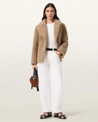 Eddie Faux Teddy Jacket