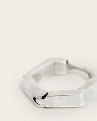 Hex Hoop Earring