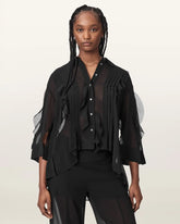 Minna Sheer Frill Shirt