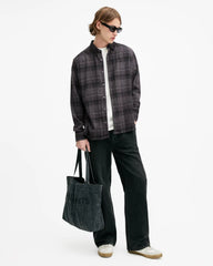 Sonik Brushed Checked Relaxed FIt Shirt