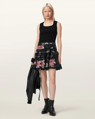 Zora Lace Trimmed Mini Skirt