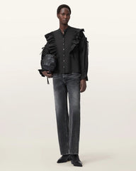 Lulu Ruffled Cotton Shirt