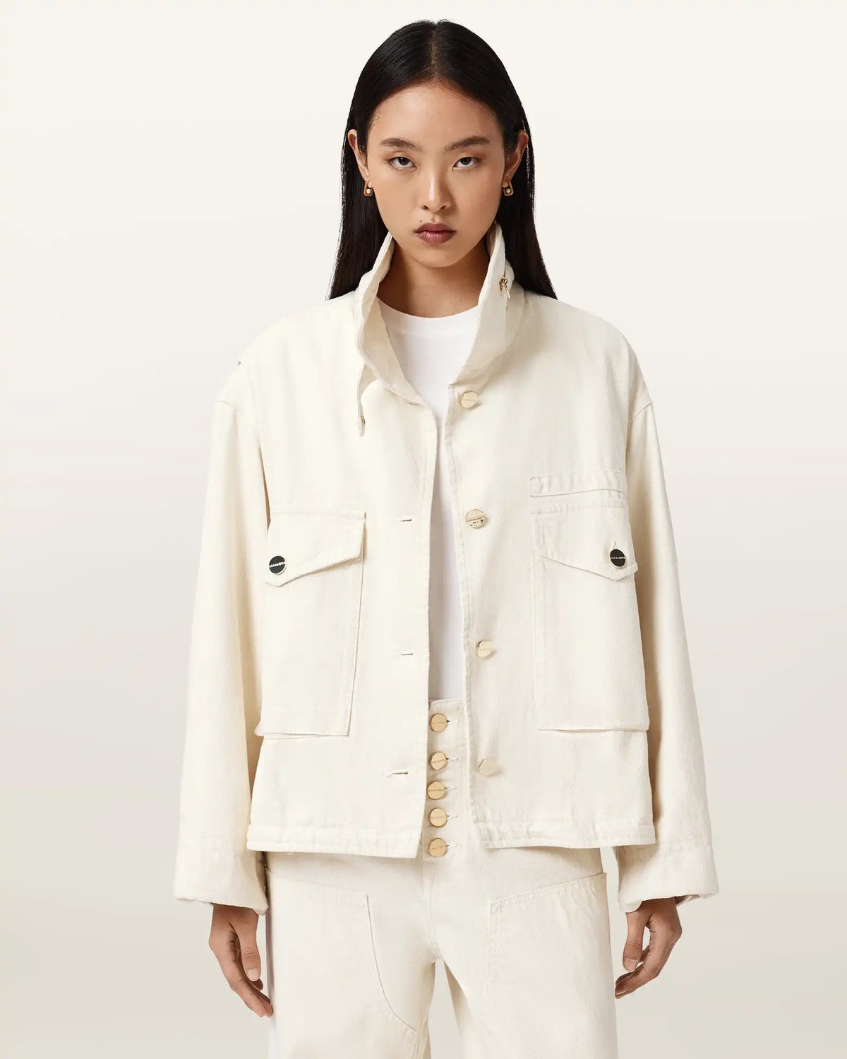 Clay Denim Cropped Jacket