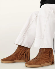 Louise Suede Fringe Sneakers