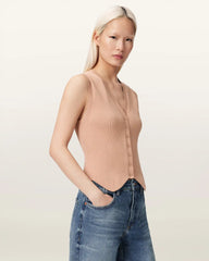 Cruz Ribbed Knitted Vest