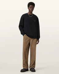 Waved Relaxed Fit Sweatshirt