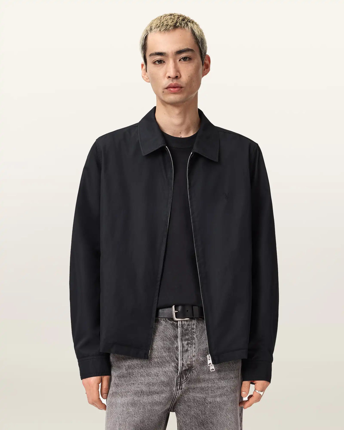 Trey Black Ramskull Pointed Collar Jacket