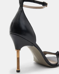 Betty Square Toe Leather Heeled Sandals