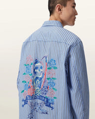Norte Oversized Long Sleeve Striped Shirt