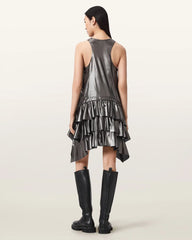 Cavarly Metallic Mini Dress