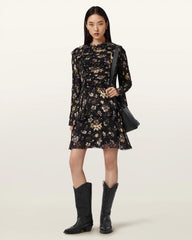 Portia Mini Floral Ruffle Dress