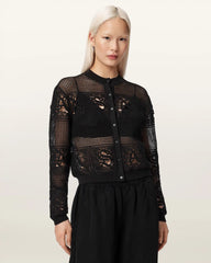 Kyra Open Knit Crochet Cardigan