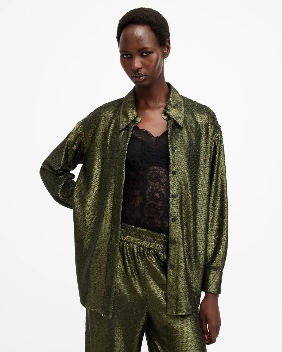 Charli Sequin Relaxed Fit Shirt