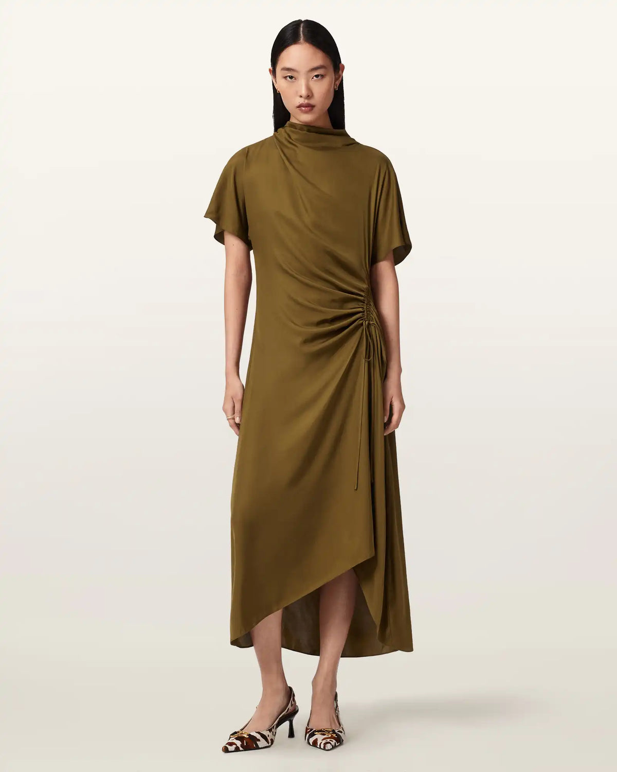 Rosie Silk Blend Midi Dress