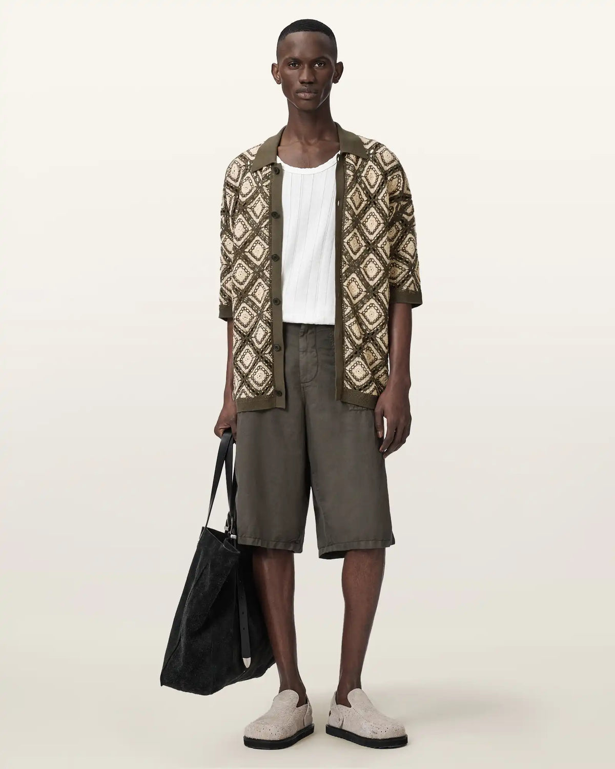 Morena Short Sleeve Collared Cardigan
