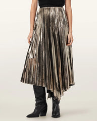 Jax Pleated Midi Skirt