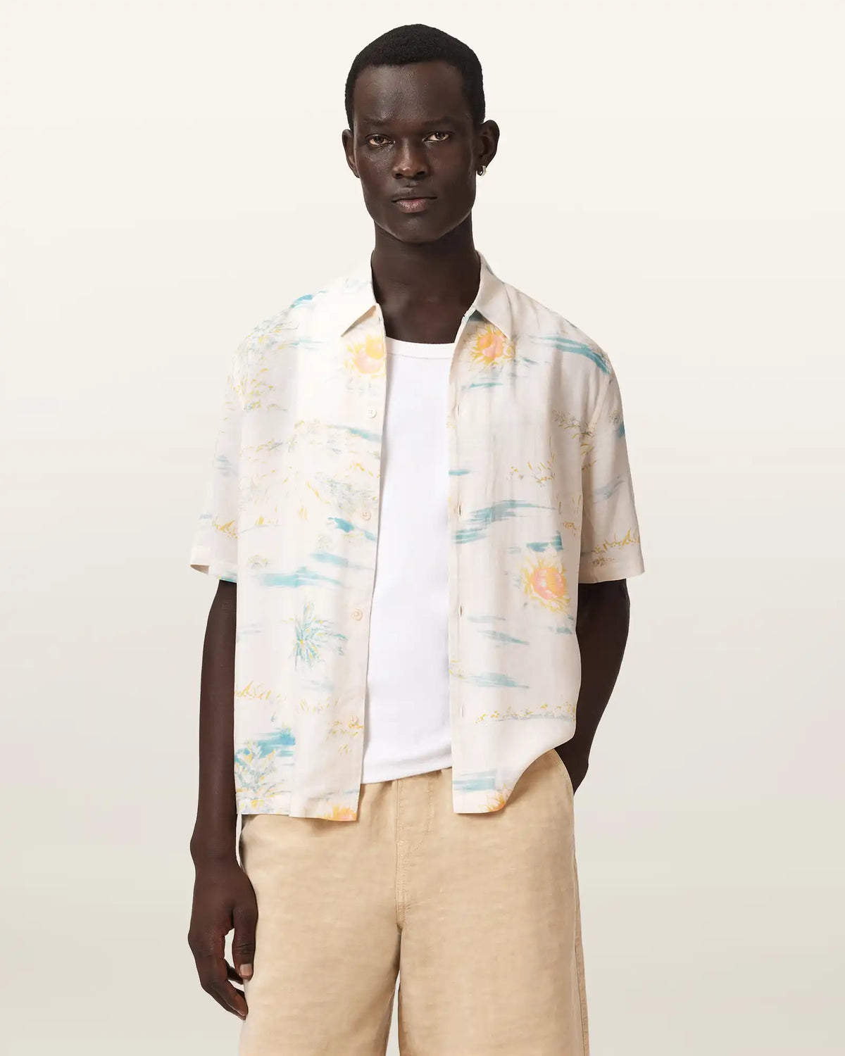 Breezer Boxy Short Sleeve Printed Shirt