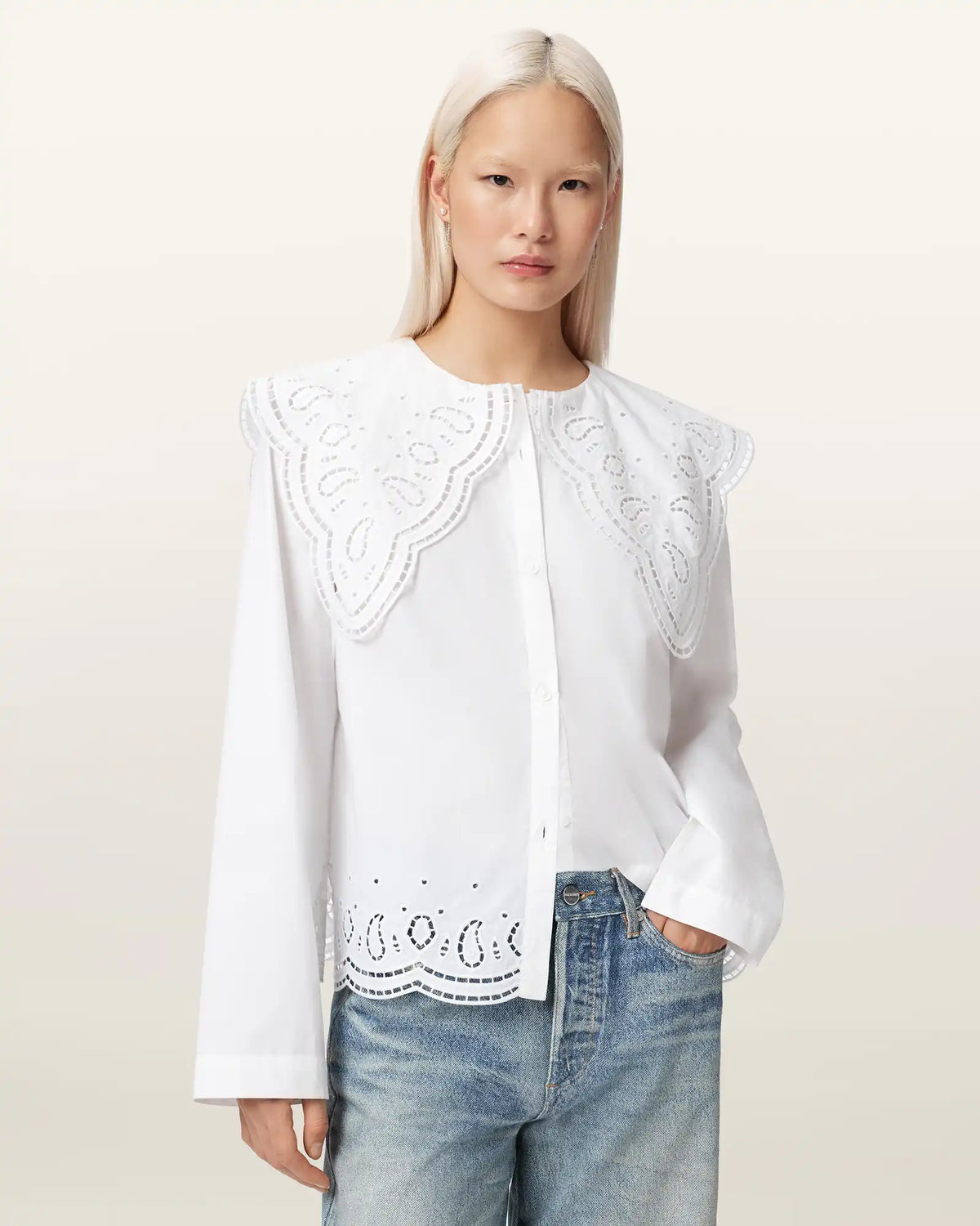Marie Broiderie Regular Fit Shirt