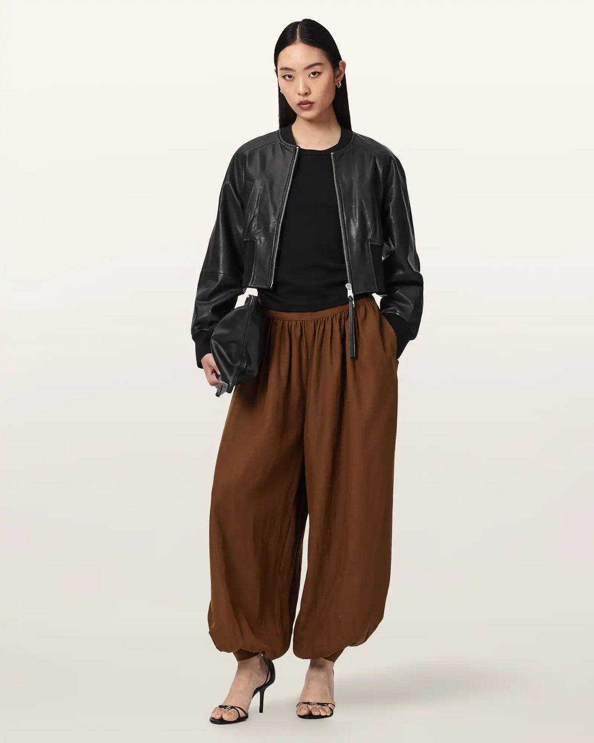 Harrie Linen Blend Baggy Fit Pants