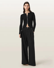 Cruz Dual Zip Ribbed Cardigan