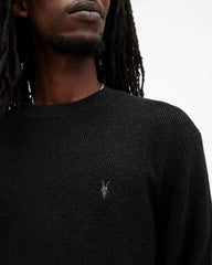 Aspen Waffle Texture Crew Neck Ramskull Sweater