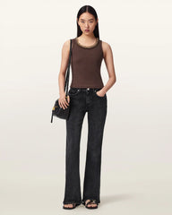Lucy Sleeveless Slim Fit Ribbed Tank Top